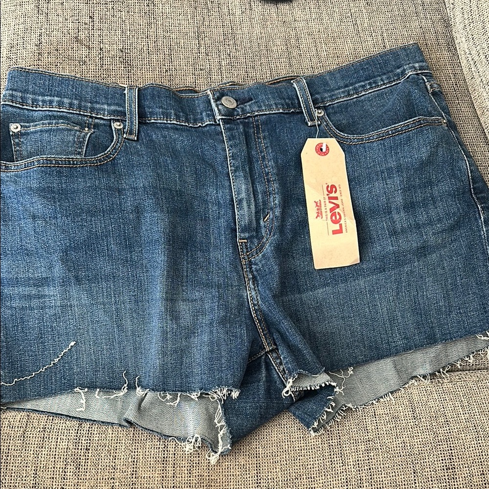Levi's Women's Blue Denim Shorts